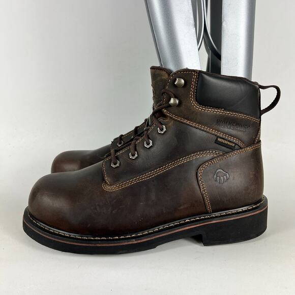 Wolverine W10080 Brek-M Work Boots Men's 10 Brown DuraShocks Slip Resistant - Picture 6 of 11